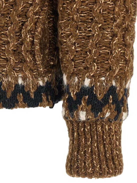 25FW 몽클레어 가디건 K20979B00012M7948F22 Brown - MONCLER