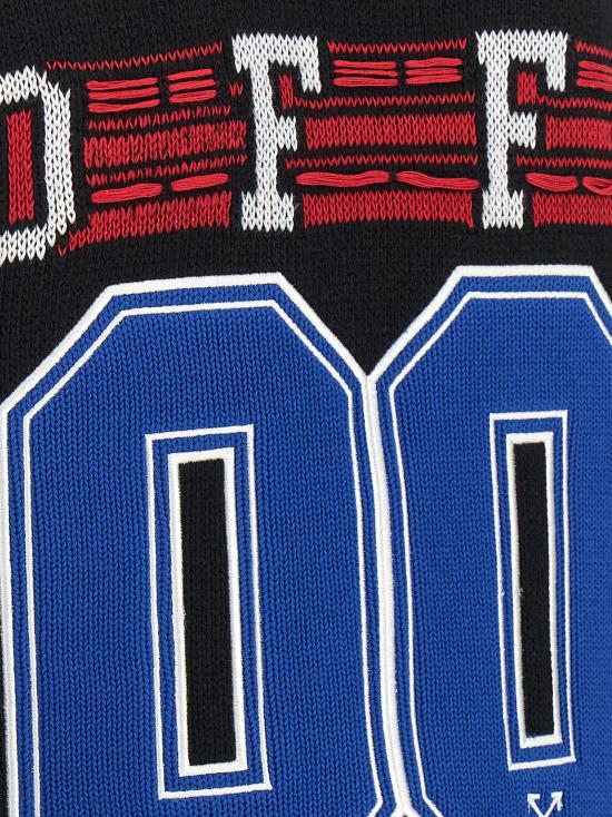 25FW 오프화이트 가디건 OMHB019F25KNI00210011001 Black - OFF WHITE