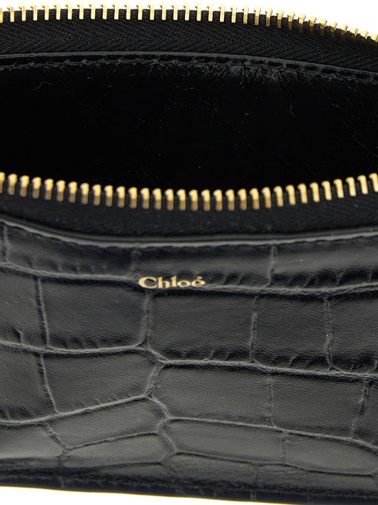 25FW 끌로에 명함지갑 CH25WP535Q29001 Black - CHLOE