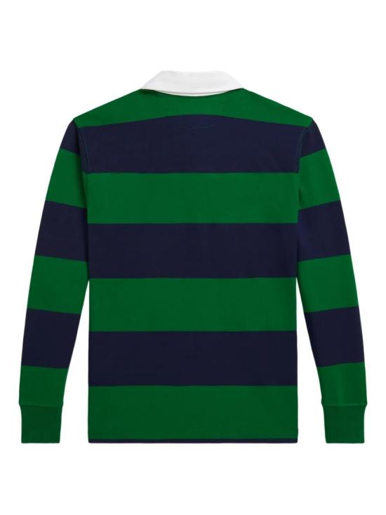 25FW [키즈] 랄프 로렌 폴로 셔츠 323882614 007 GREEN NAVY - RALPH LAUREN