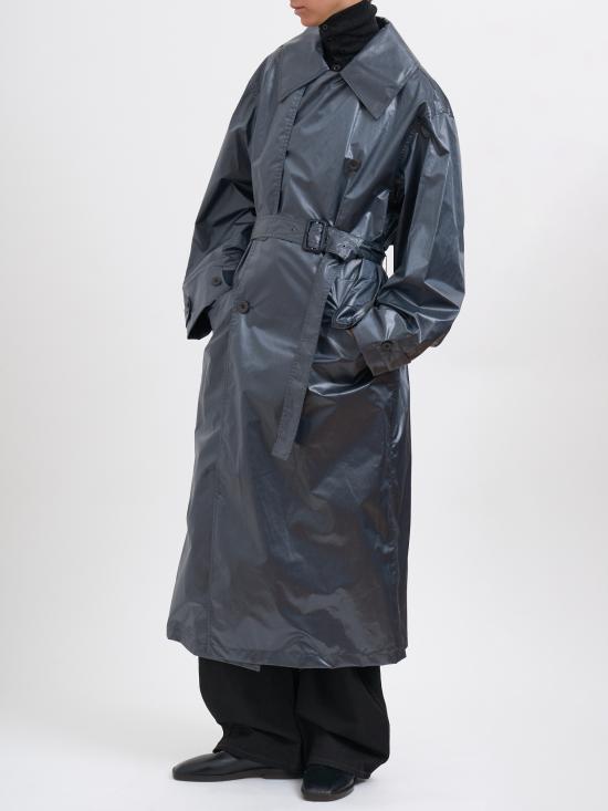 25FW 르메르 트렌치 코트 MCO1125LF1433BL768 Blue - LEMAIRE