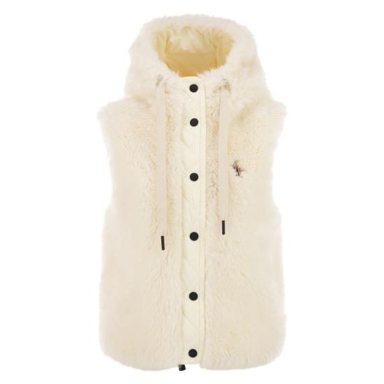 25FW 몽클레어 베스트 K20981A00038 WHITE