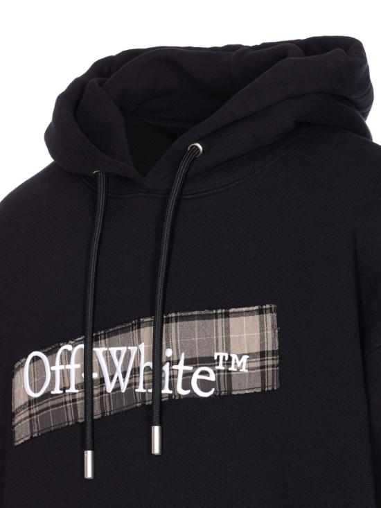 25FW 오프화이트 긴팔 티셔츠 OMBB085F25FLE00S 1001 BLACK WH - OFF WHITE
