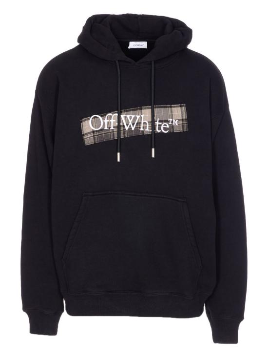 25FW 오프화이트 긴팔 티셔츠 OMBB085F25FLE00S 1001 BLACK WH