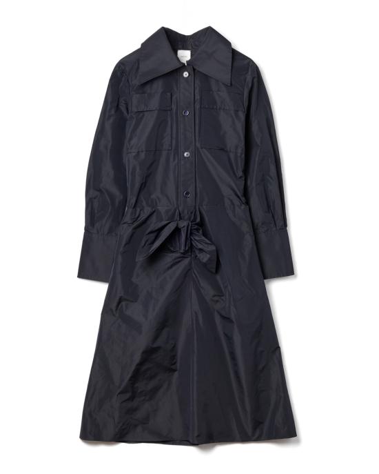 25SS 파투 미디 원피스 DR1880011 699N NAVY BLACK Blue