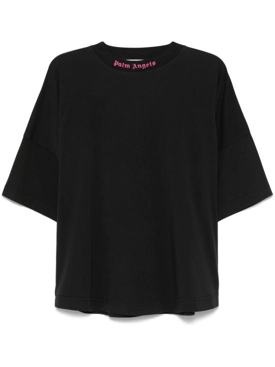 25SS 팜앤젤스 반팔 티셔츠 PWAA023S25JER002 1032 BLACK FU