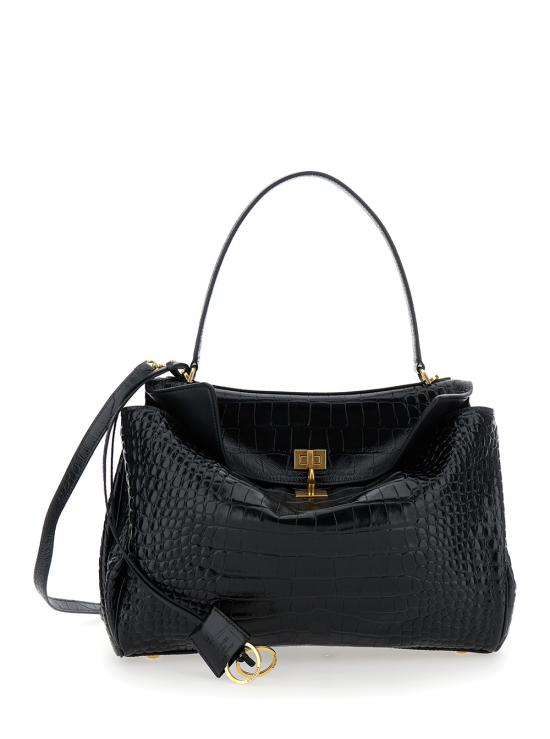 26SS 발렌시아가 로데오 미디움 핸드백 7897722AA5L1000 Black - BALENCIAGA