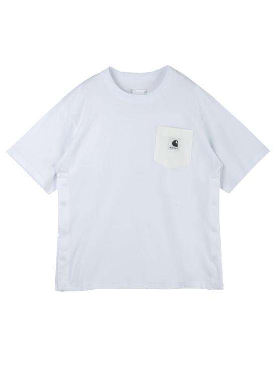 25FW 사카이 X 칼하트 WIP 반팔 티셔츠 25 00995S 101 White