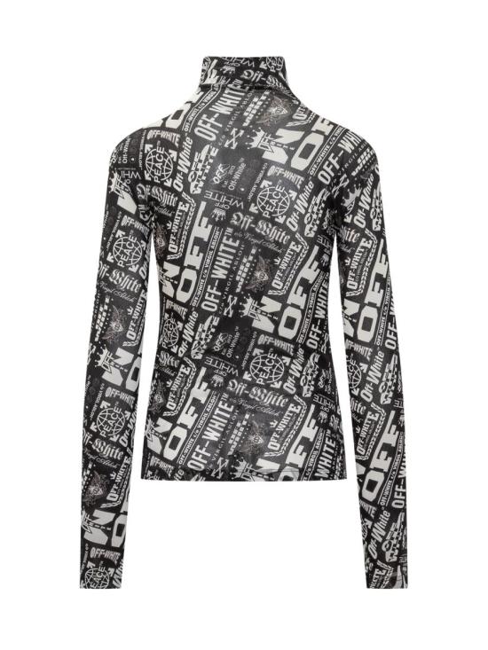 25FW 오프화이트 긴팔 티셔츠 OWAD122F25JER002 0C00 Multilogo - OFF WHITE