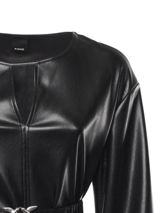 25FW 핑코 미디 원피스 105587 A2P4Z99 Black - PINKO