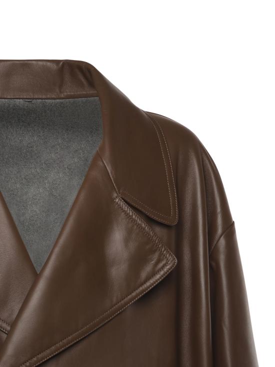 25FW 펜디 가죽 자켓 FPJ897 AQOIF1LUZ Beige - FENDI