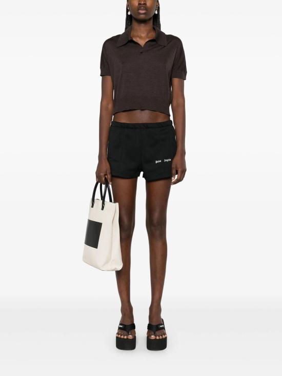 25FW 팜앤젤스 숏팬츠 PWCL005C99FAB002 1003 BLACK OF - PALM ANGELS