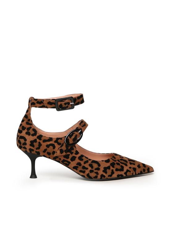 25FW 줄리아노 갈리아노 힐/펌프스 TALUCI LEOFLO BRANDY VERLUX NERO Brown black