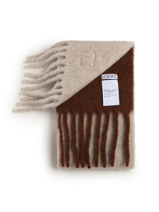 25FW 로에베 머플러/스카프 FSA7SS1W01 1225 LIGHT GREY BROWN - LOEWE
