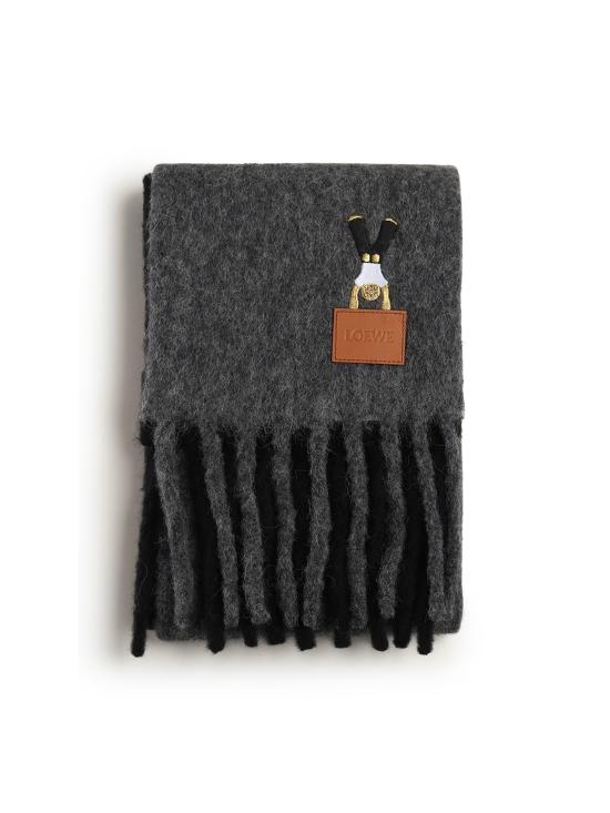 25FW 로에베 머플러/스카프 FSF4SS1W03 1156 dark grey black