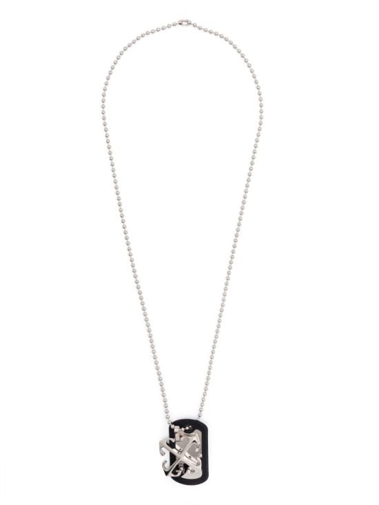 25FW 오프화이트 네크리스 OMOB15CC99MET001 7210 SILVER B