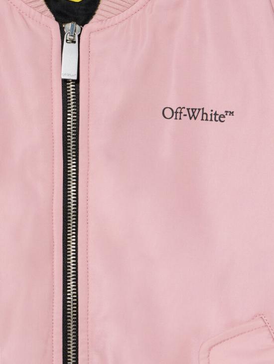 25FW [키즈] 오프화이트 자켓 OGEH004F25FAB001 3B10 Rose pink - OFF WHITE