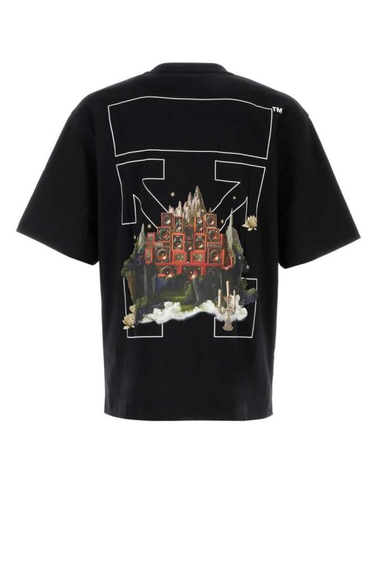 25FW 오프화이트 반팔 티셔츠 OMAA120F25JER005 1001 BLACK WH - OFF WHITE