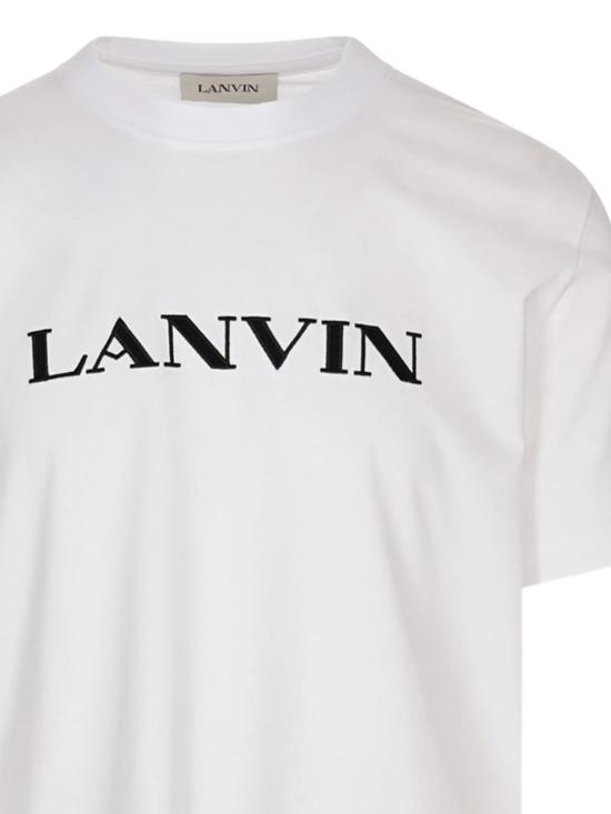 25FW 랑방 반팔 티셔츠 RMTS0012 J300H2501 Optic white - LANVIN
