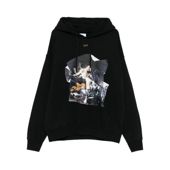 25FW 오프화이트 긴팔 티셔츠 OMBB085F25FLE00W 1016 BLACK OC