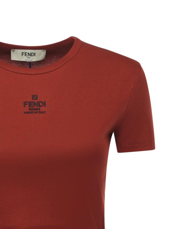 25FW 펜디 긴팔 티셔츠 FS8110 ANQMF1T6K Brown - FENDI