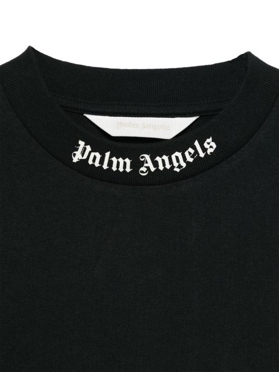 25FW [키즈] 팜앤젤스 티셔츠 PBAA002C99JER002 1003 BLACK OFF - PALM ANGELS
