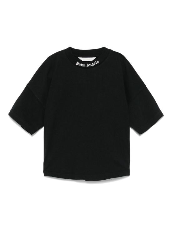 25FW [키즈] 팜앤젤스 티셔츠 PBAA002C99JER002 1003 BLACK OFF