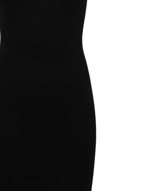 25FW 오프화이트 미디 원피스 OWDB304C99JER002 1001 Black whit - OFF WHITE