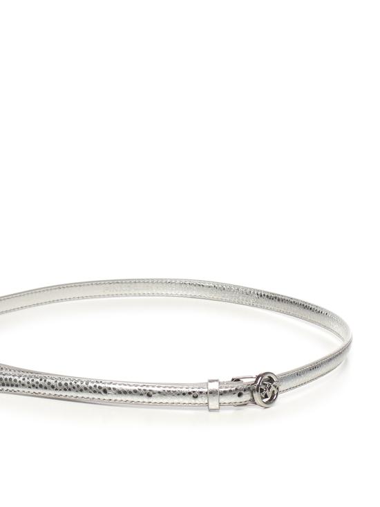 25FW 핑코 슬림 벨트 105481 A2WDZZFN Silver - PINKO