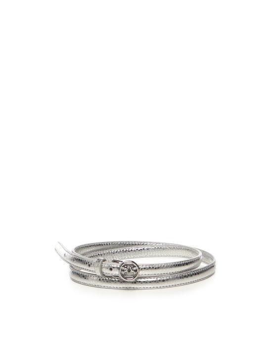 25FW 핑코 슬림 벨트 105481 A2WDZZFN Silver