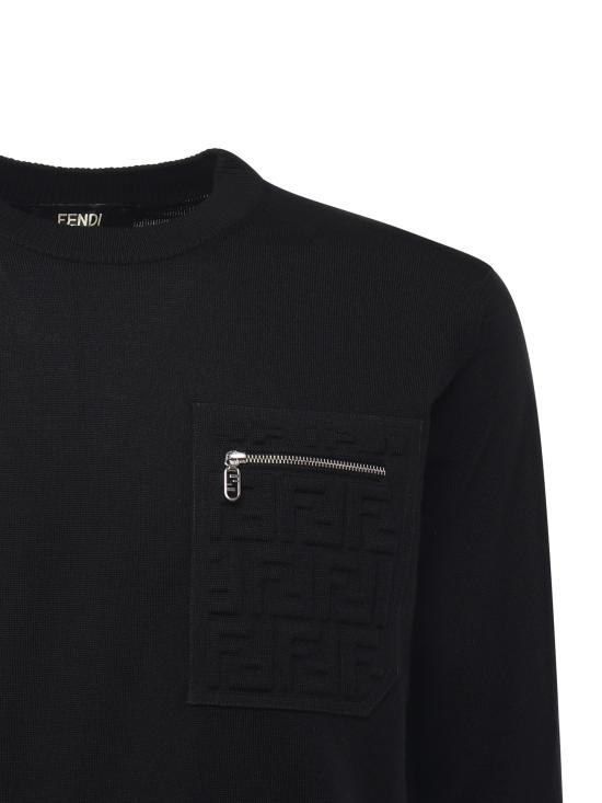 25FW 펜디 스웨터 FZE035 ATMOF0QA1 Black - FENDI