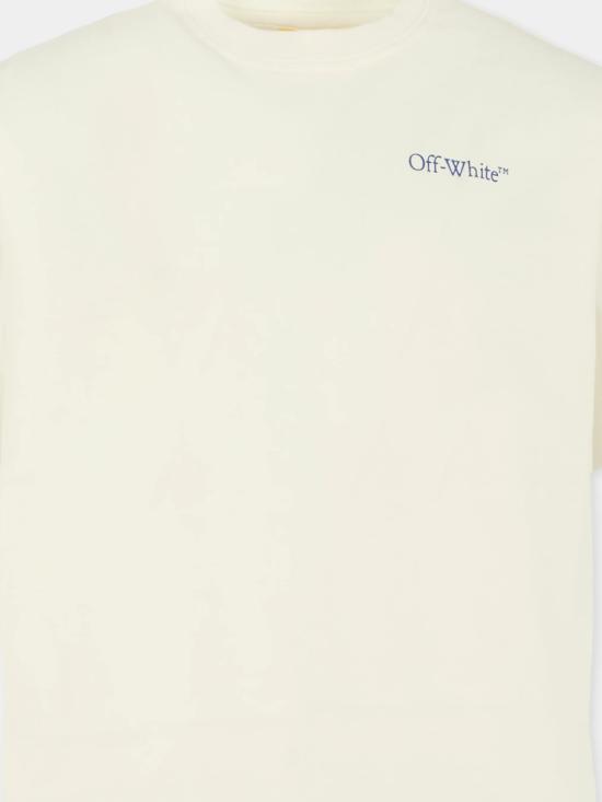 25FW [키즈] 오프화이트 티셔츠 OBAA002F25JER00D 0145 WHITE BL - OFF WHITE