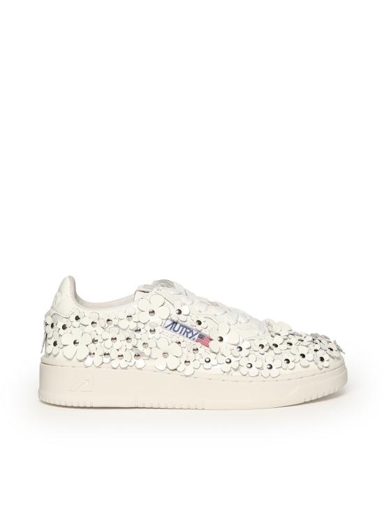 25FW 오트리 메달리스트 로우 스니커즈 AULW PW02 White