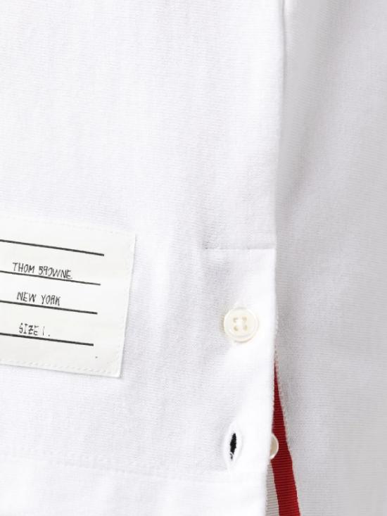 25FW 톰브라운 반팔 티셔츠 MJS252A J0138100 White - THOM BROWNE