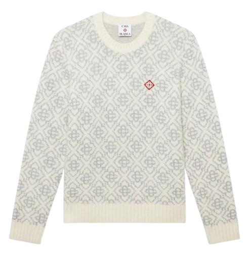 25FW 카사블랑카 스웨터 KW 104101 White