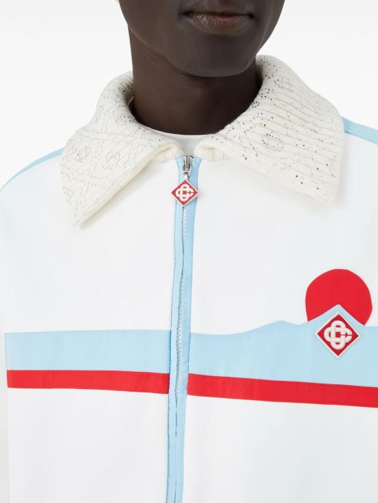 25FW 카사블랑카 스웨터 JTP 39801 Blue - CASABLANCA