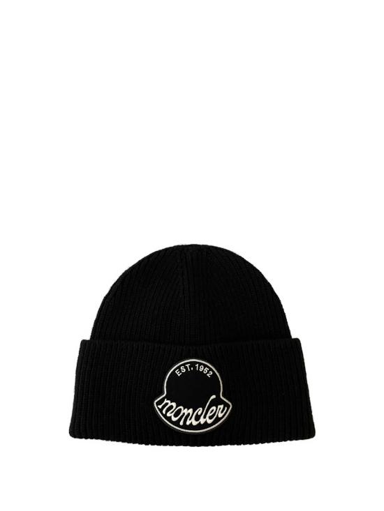 25FW 몽클레어 로고 패치 비니 3B00029 M1242999 Black