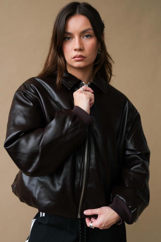  RÉSUMÉ 봄버 자켓 이력서 히라 재킷 다크 브라운 - OTHER BRANDS