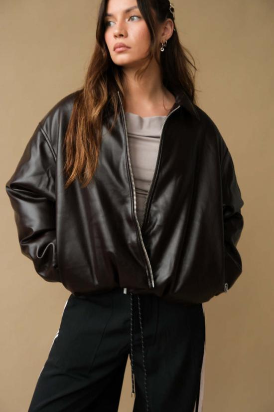  RÉSUMÉ 봄버 자켓 이력서 히라 재킷 다크 브라운 - OTHER BRANDS