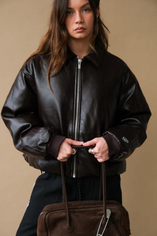  RÉSUMÉ 봄버 자켓 이력서 히라 재킷 다크 브라운 - OTHER BRANDS