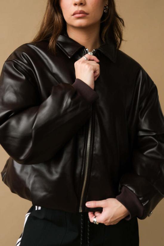  RÉSUMÉ 봄버 자켓 이력서 히라 재킷 다크 브라운 - OTHER BRANDS