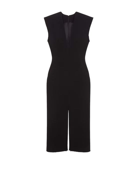 25FW 지방시 미디 원피스 BW22LH167R 001 Black