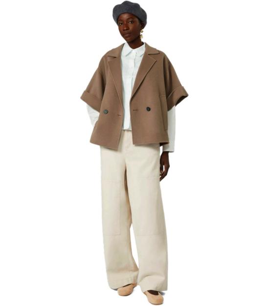 25FW 위켄드막스마라 PERA 페라 버진 울 숏 코트 2525086021600 087 38 Brown - WEEKEND MAX MARA