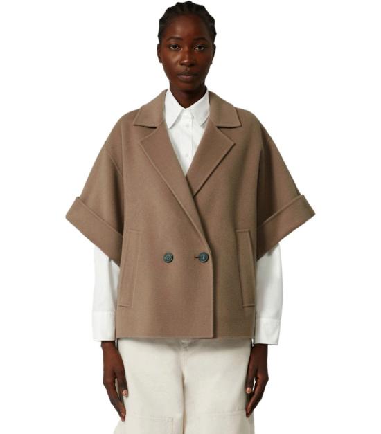 25FW 위켄드막스마라 PERA 페라 버진 울 숏 코트 2525086021600 087 38 Brown - WEEKEND MAX MARA