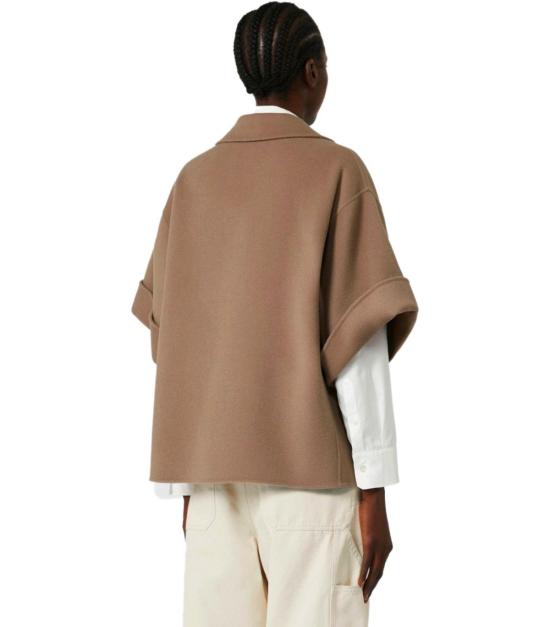 25FW 위켄드막스마라 PERA 페라 버진 울 숏 코트 2525086021600 087 38 Brown - WEEKEND MAX MARA