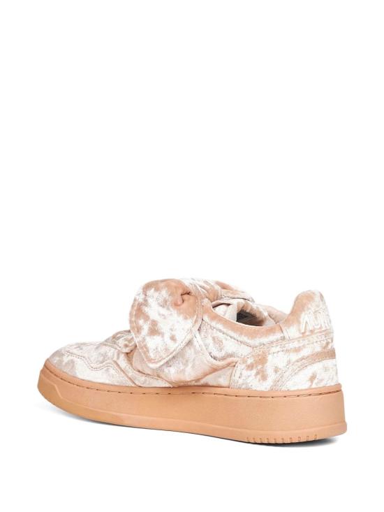 25FW 오트리 메달리스트 로우 레더 스니커즈 AULW VF04VEL FLAKE SMOKE GRAY Salmon - AUTRY