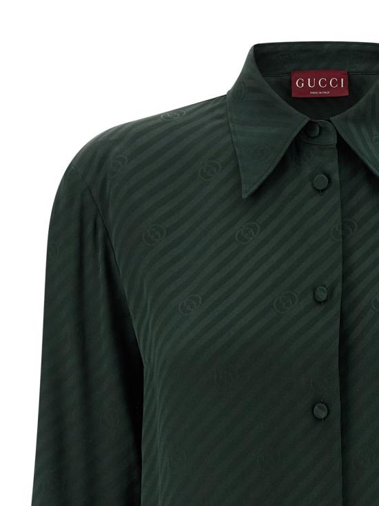 25FW 구찌 셔츠 851629ZAM5B3514 GREEN - GUCCI