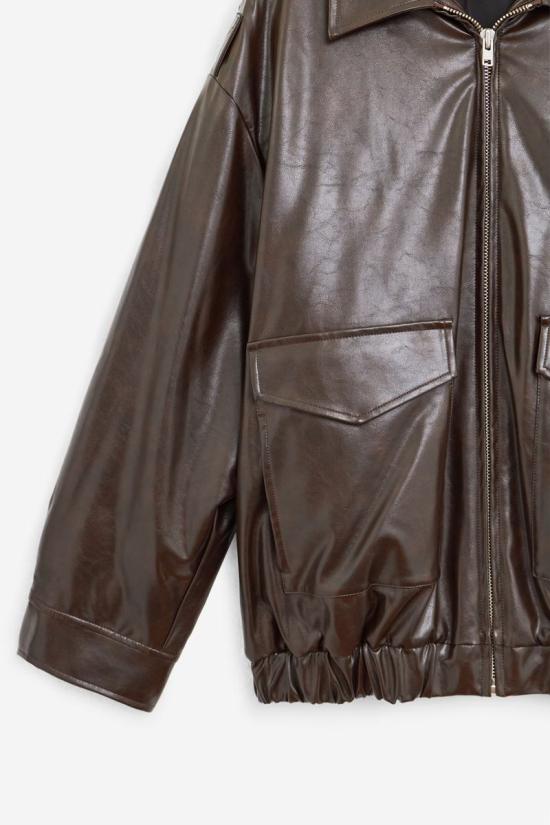 25FW MM6 메종마르지엘라 가죽 자켓 117731 SH0AM0065 M35465 Red - MM6 MAISON MARGIELA