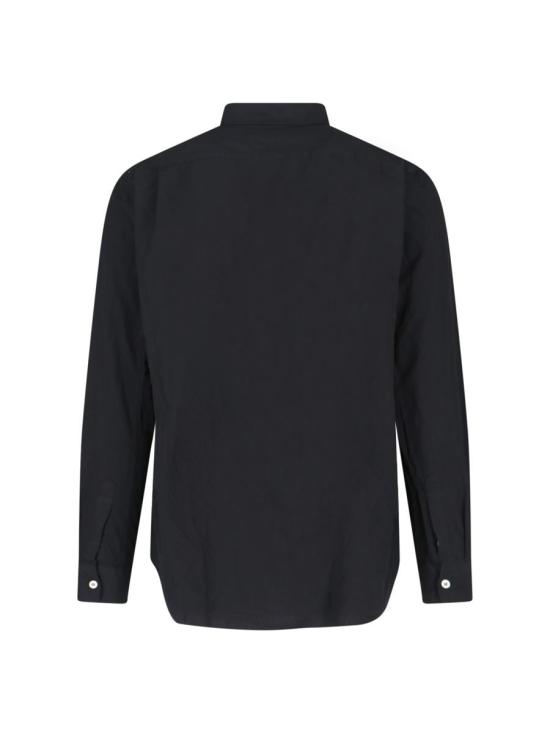 25FW 꼼데가르송 옴므 플러스 폴리에스터 슈링크 셔츠 PZ B004 PER1 Black - COMME DES GARCONS