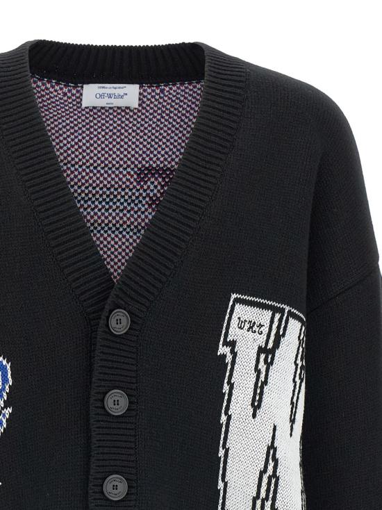  오프화이트 스웨터 OMHB019F25KNI00210011001 Black - OFF WHITE
